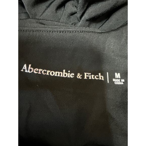 Abercrombie & Fitch Black Sleeveless Cutout Ruched Mini Bodycon Dress Size M - Picture 3 of 4